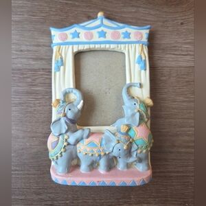 Vintage Circus Elephants 3D Picture Frame Photo Baby Nursery Decor. Super cute!